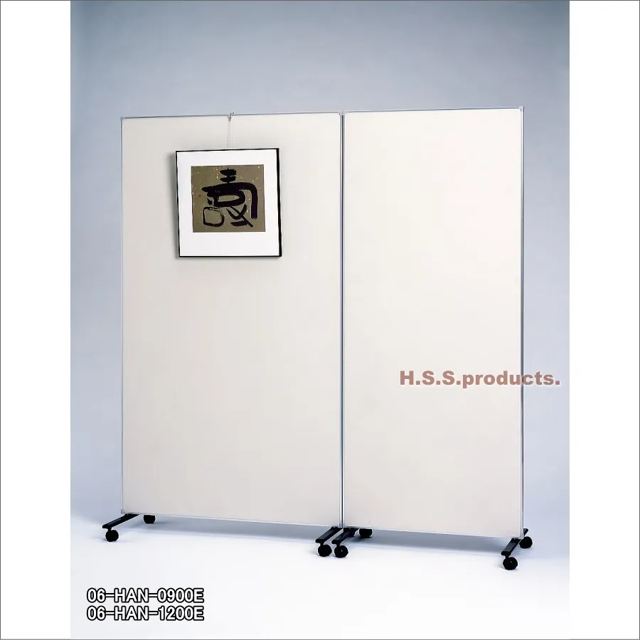06-HAN-1200E  ロング展示板（レザークロス）1200幅と900幅を並べた写真