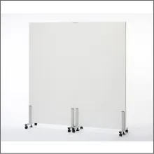 簡単連結展示板　簡単連結展示パネル　キャスタータイプ　ホワイトプリントボード　900×1800