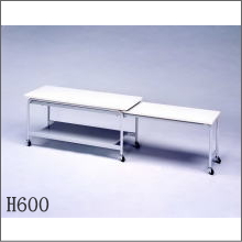 給食配膳台　片側天板伸縮式H600　引き出し使用時